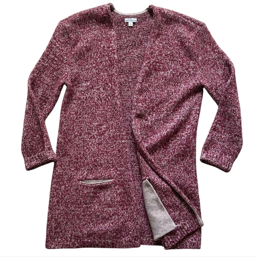L.L. Bean Maroon Cardigan Sweater